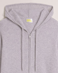 Hoodie zippé Light en cachemire - Light Heather Gray