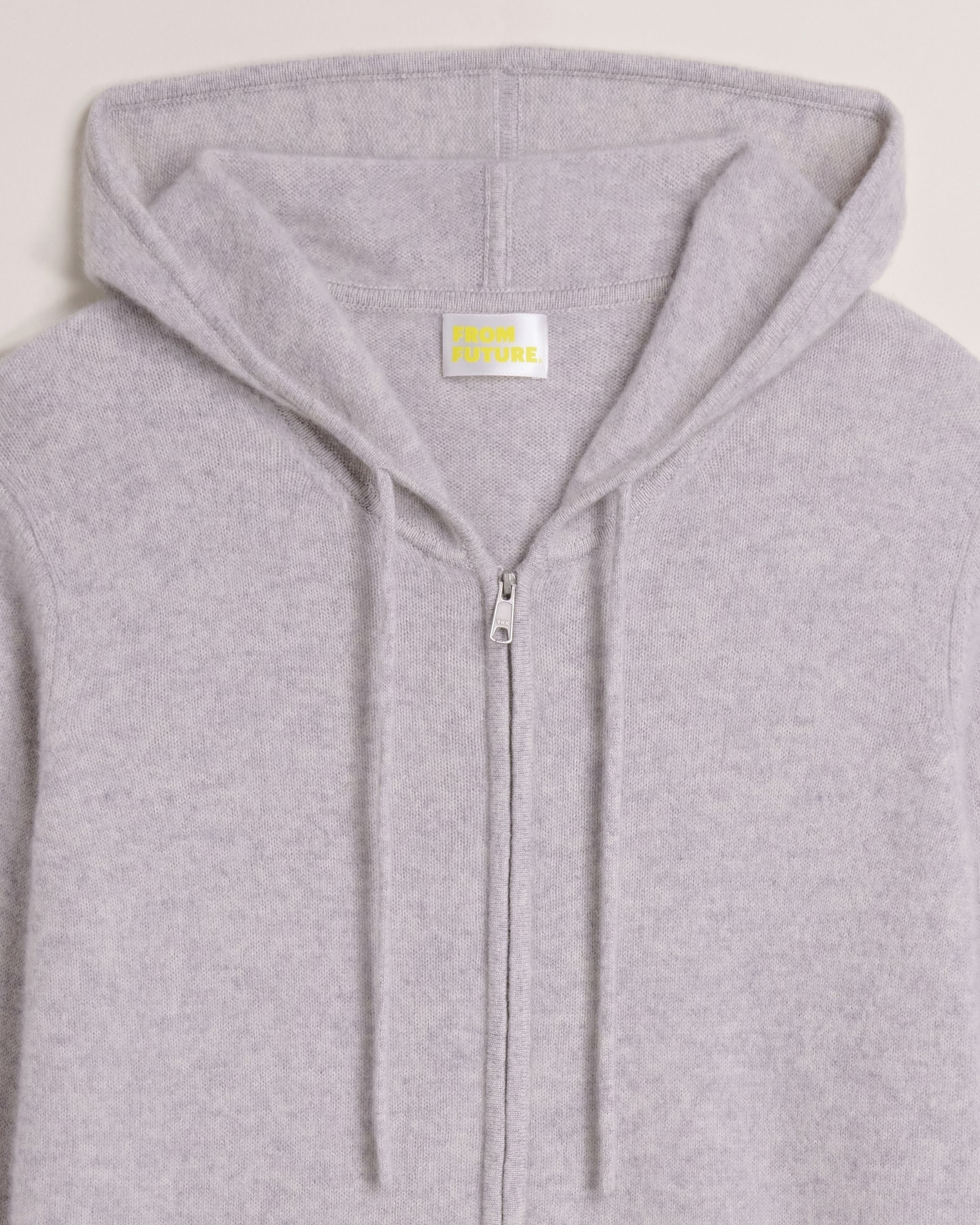 Hoodie zippé Light en cachemire - Light Heather Gray