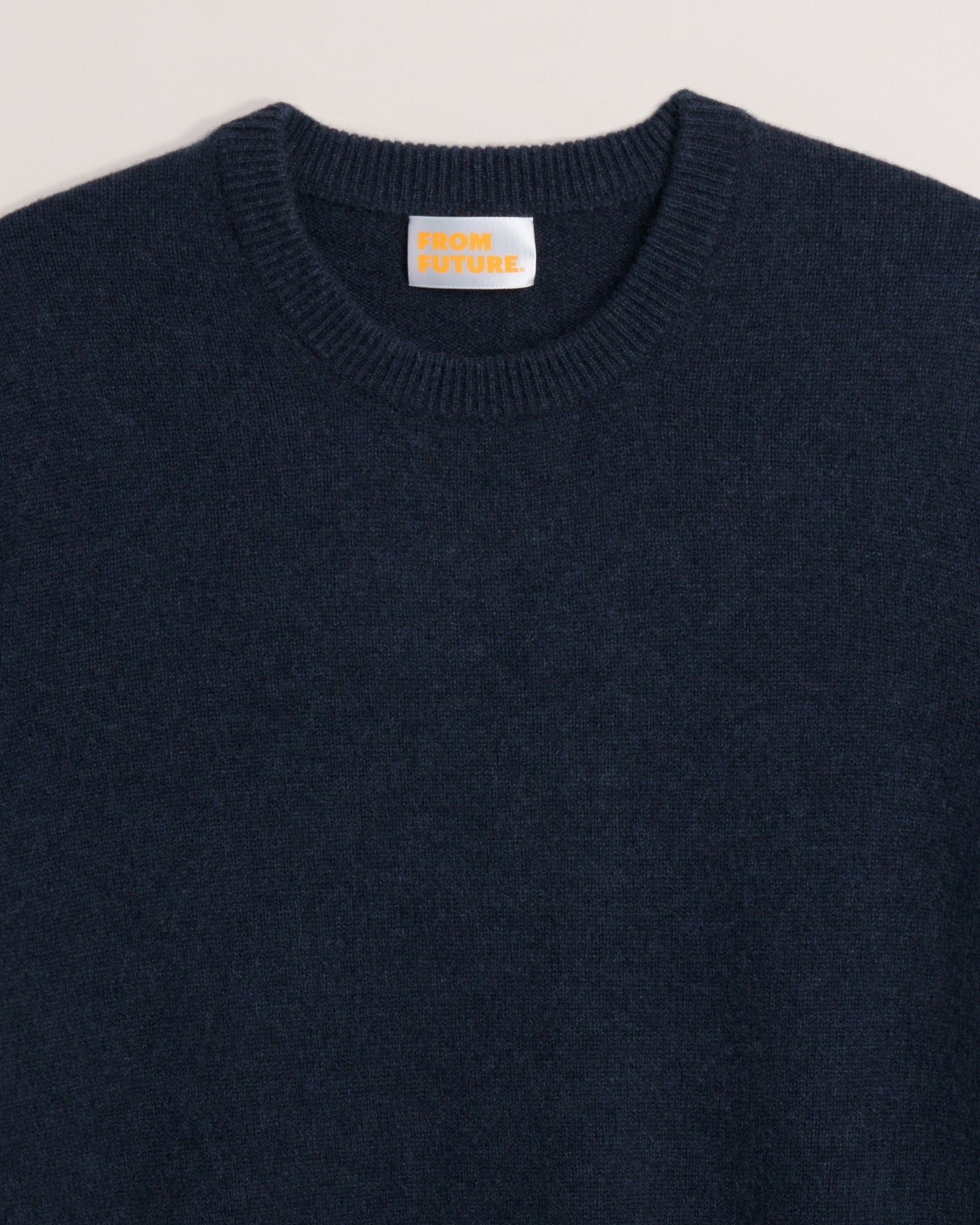 Pull à col rond cachemire - Heather Blue