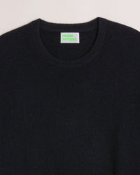 Pull léger à col rond en cachemire - Black
