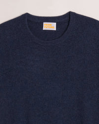 Pull à col rond en cachemire - Heather Blue
