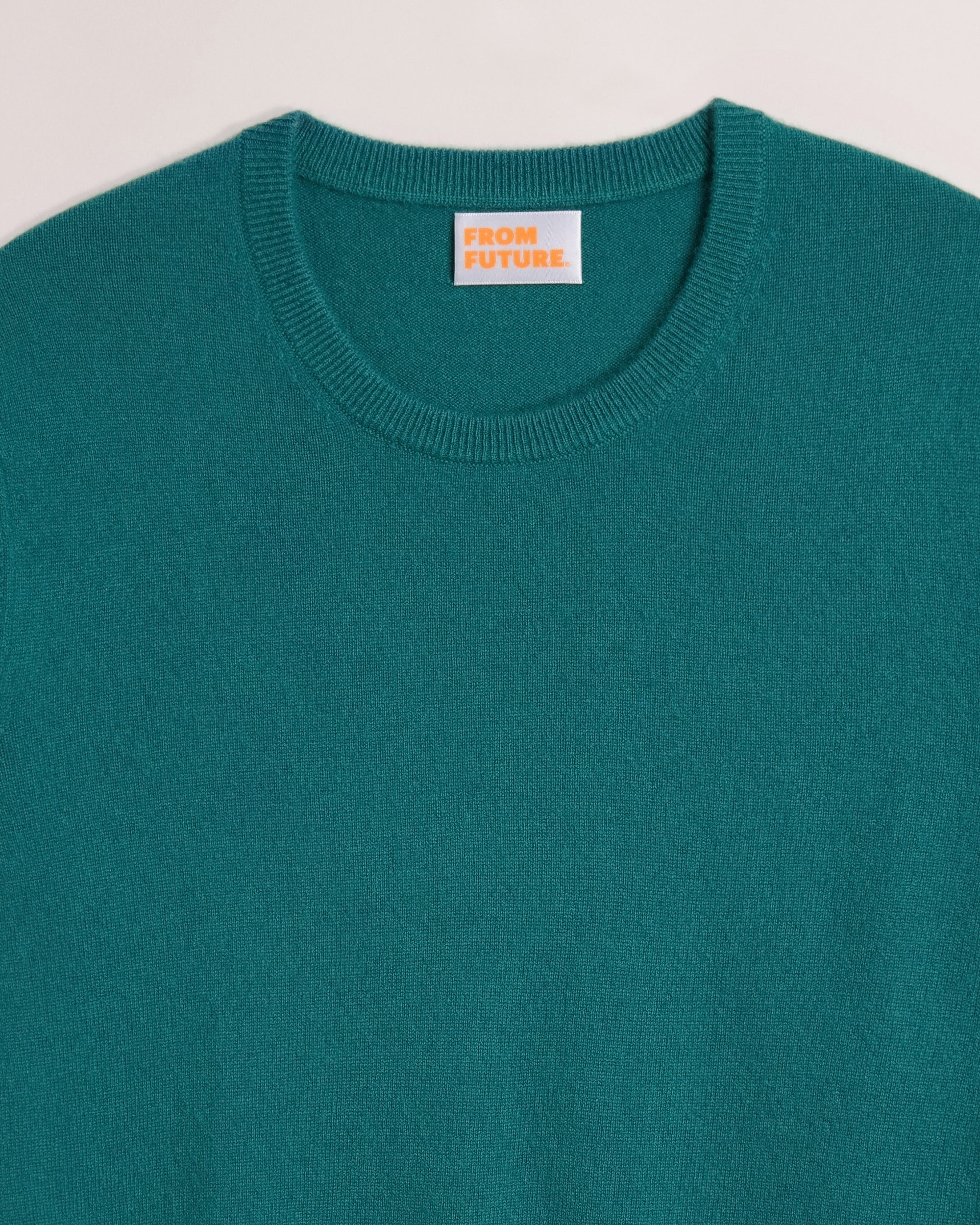 Pull à col rond en cachemire - Royal Green