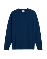 Pull à col rond en cachemire - Indigo-Blue