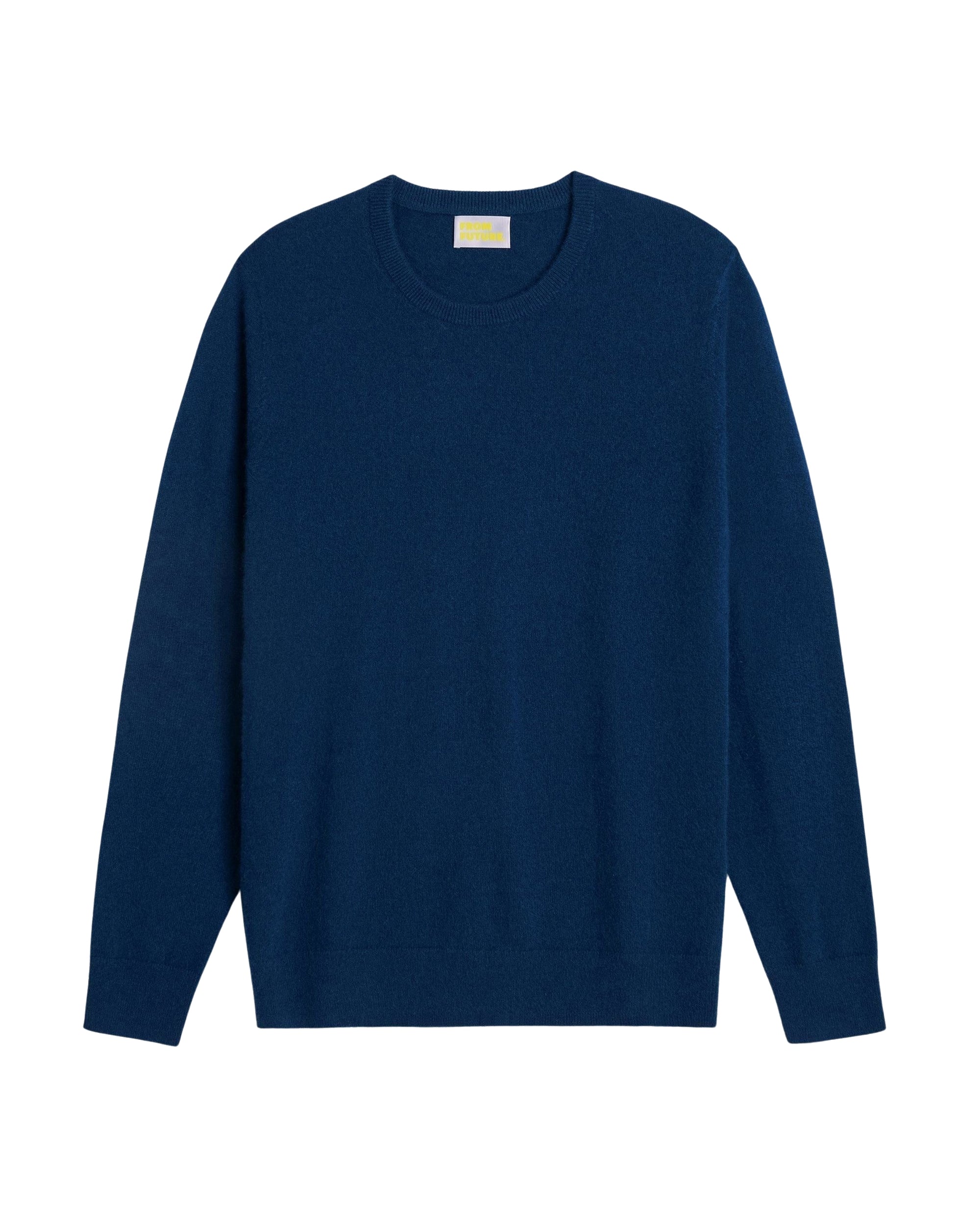 Pull à col rond en cachemire - Indigo-Blue