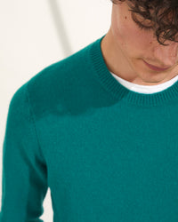 Pull Light à col rond en cachemire - Royal Green