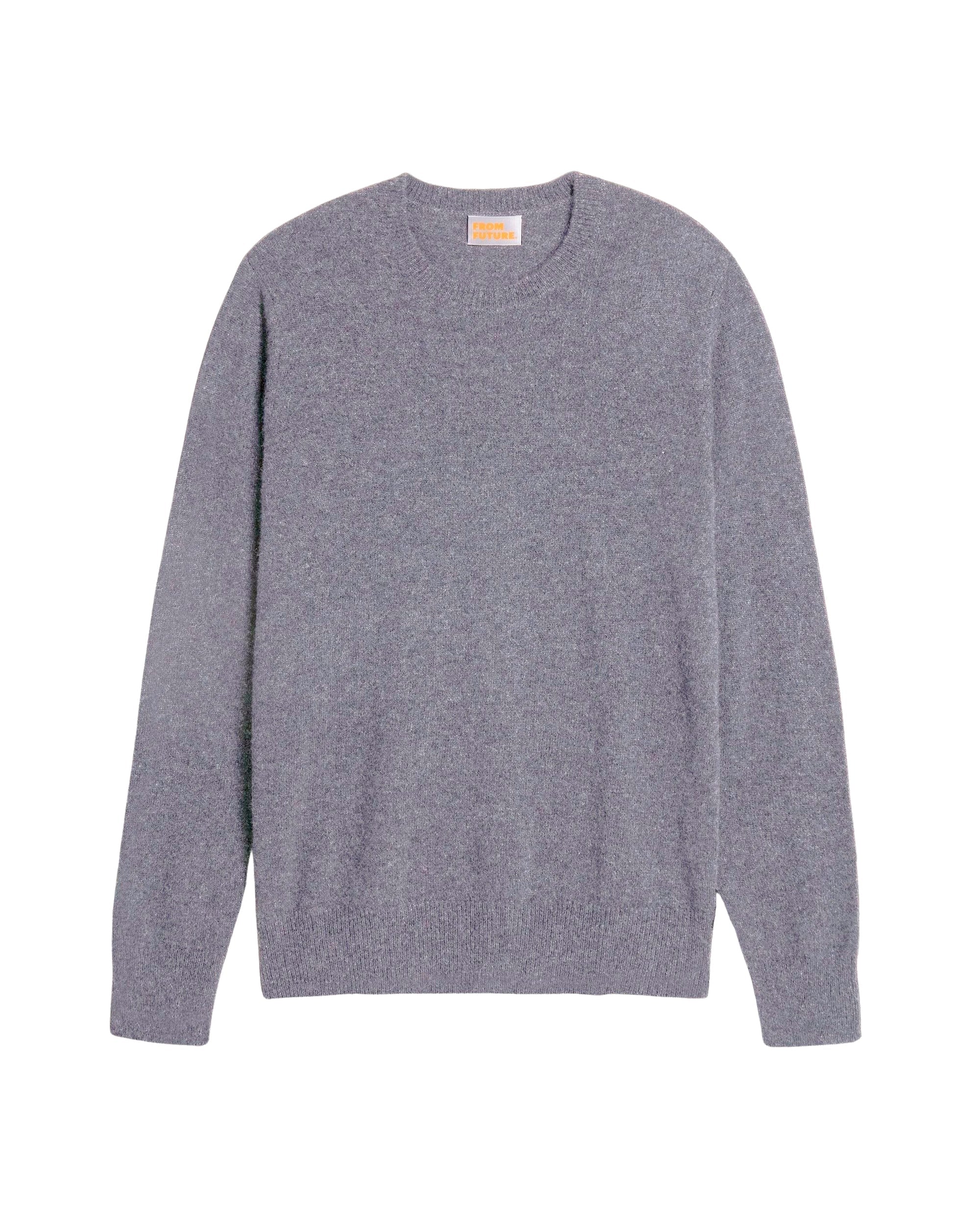 Pull Light à col rond en cachemire - Dark Heather Gray