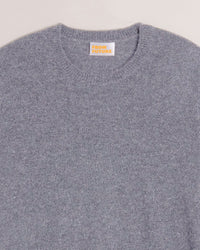 Pull Light à col rond en cachemire - Dark Heather Gray