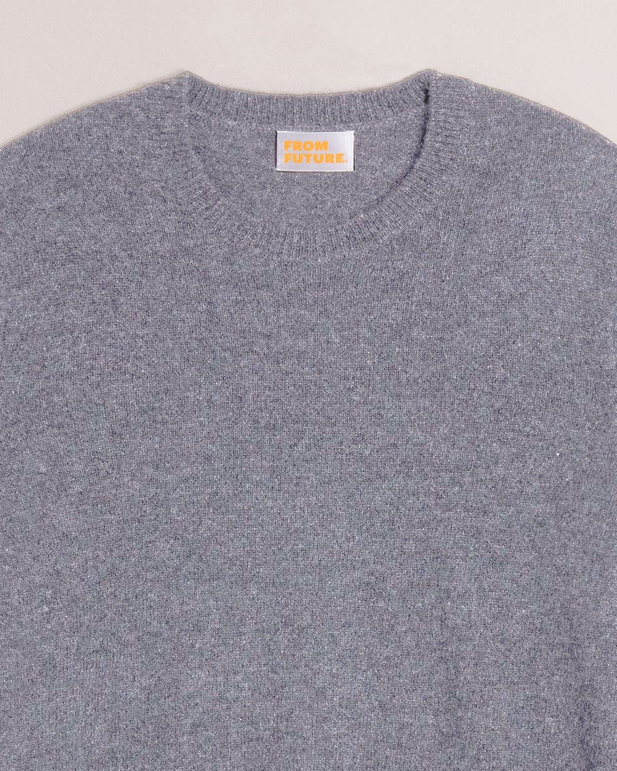 Pull Light à col rond en cachemire - Dark Heather Gray