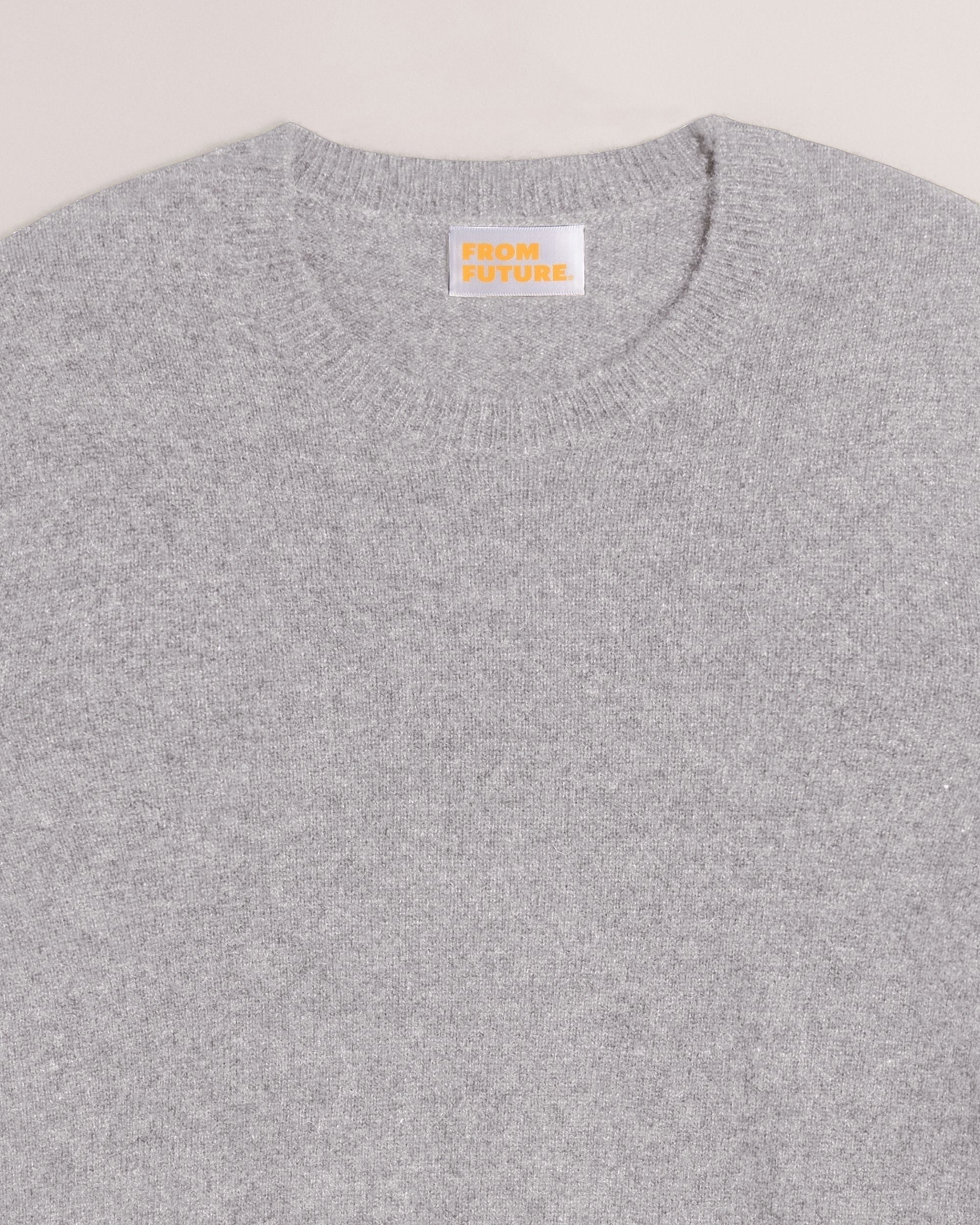 Pull Light à col rond en cachemire - Heather Gray