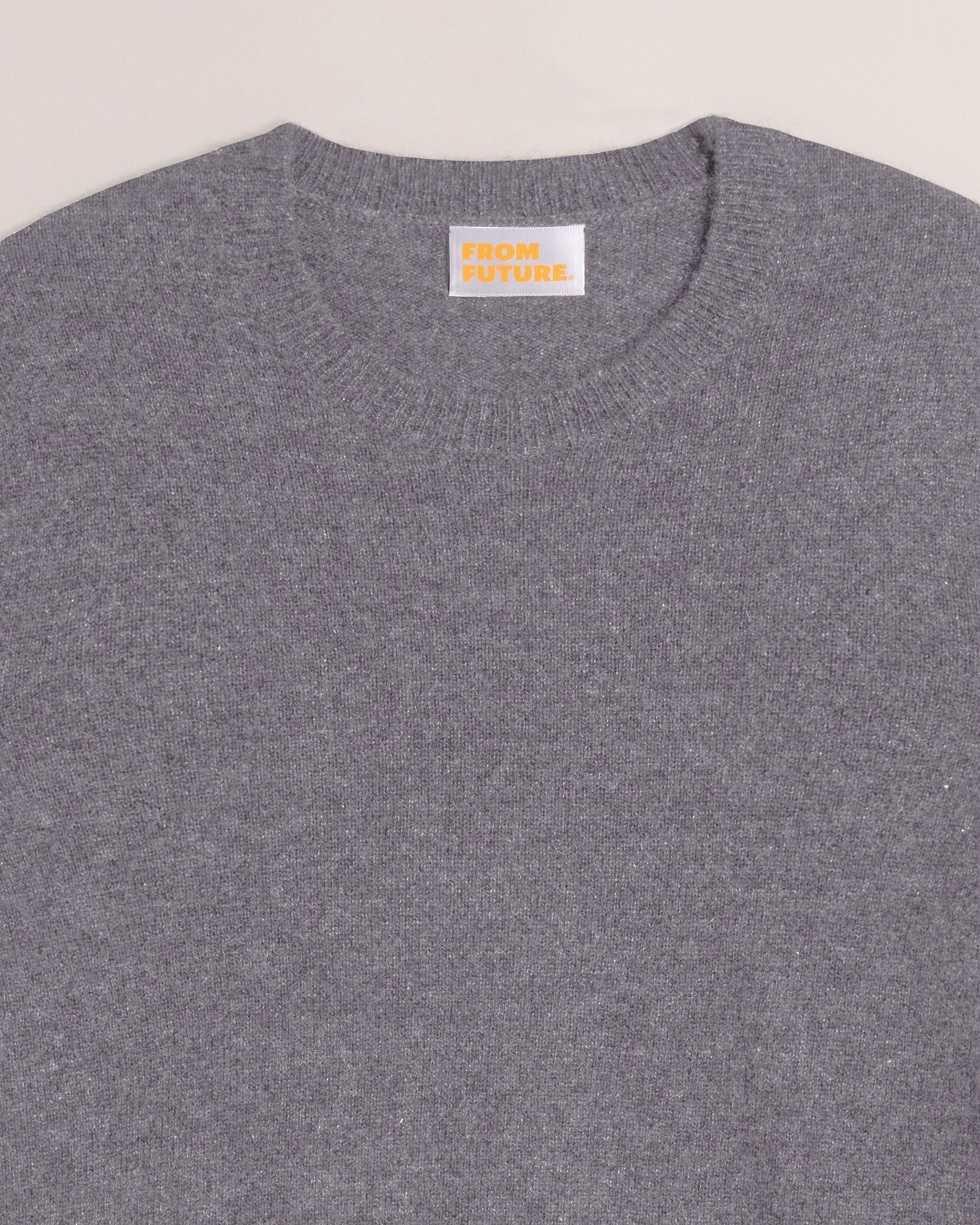 Pull Light à col rond en cachemire - Blue Grey