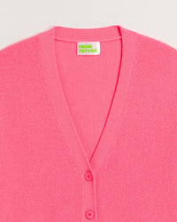 Cardigan court Light en cachemire - Rainbow Pink