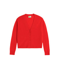 Cardigan long Light en cachemire - Winter Red