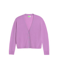 Cardigan court Light en cachemire - Winter Lilac