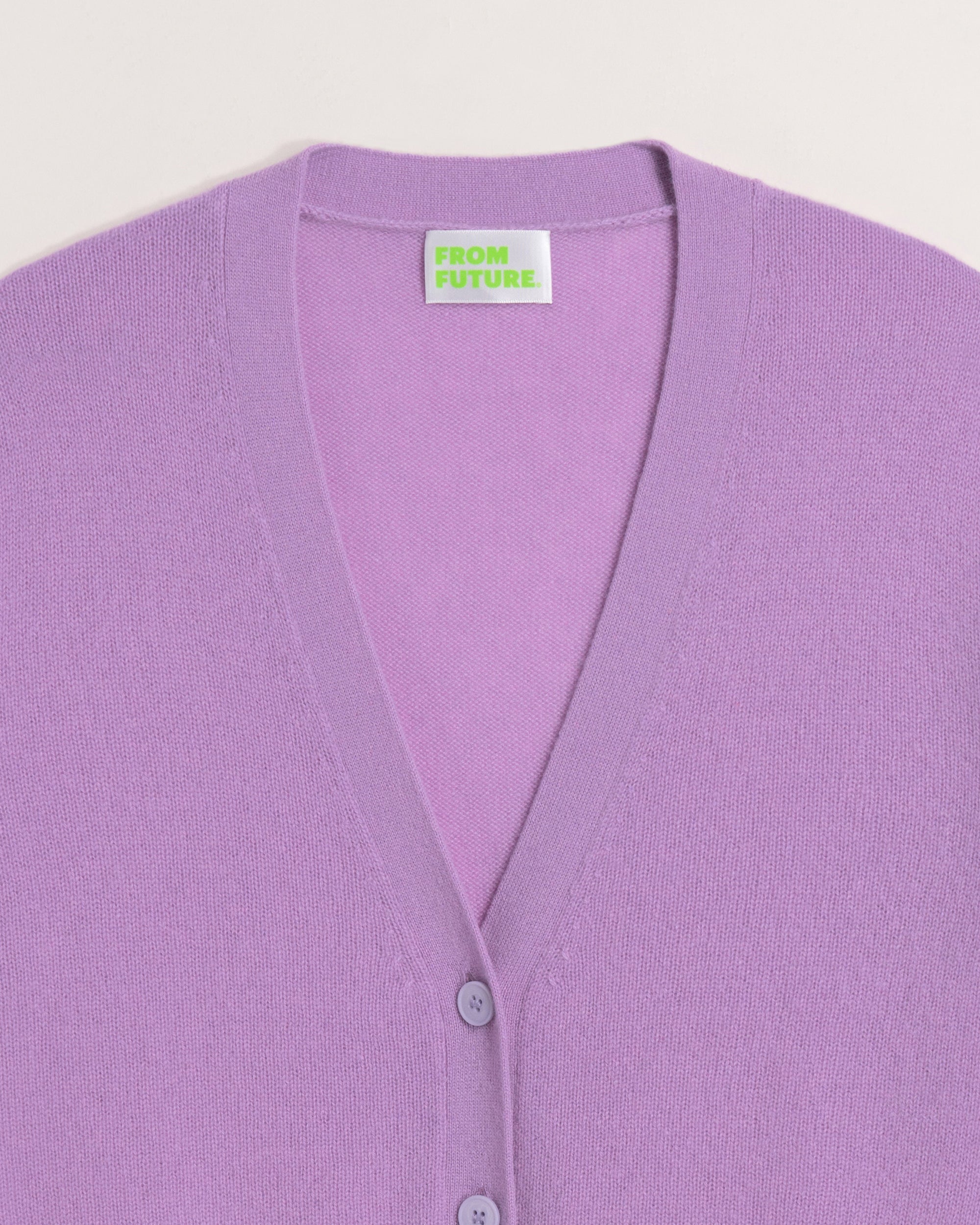 Cardigan court Light en cachemire - Winter Lilac