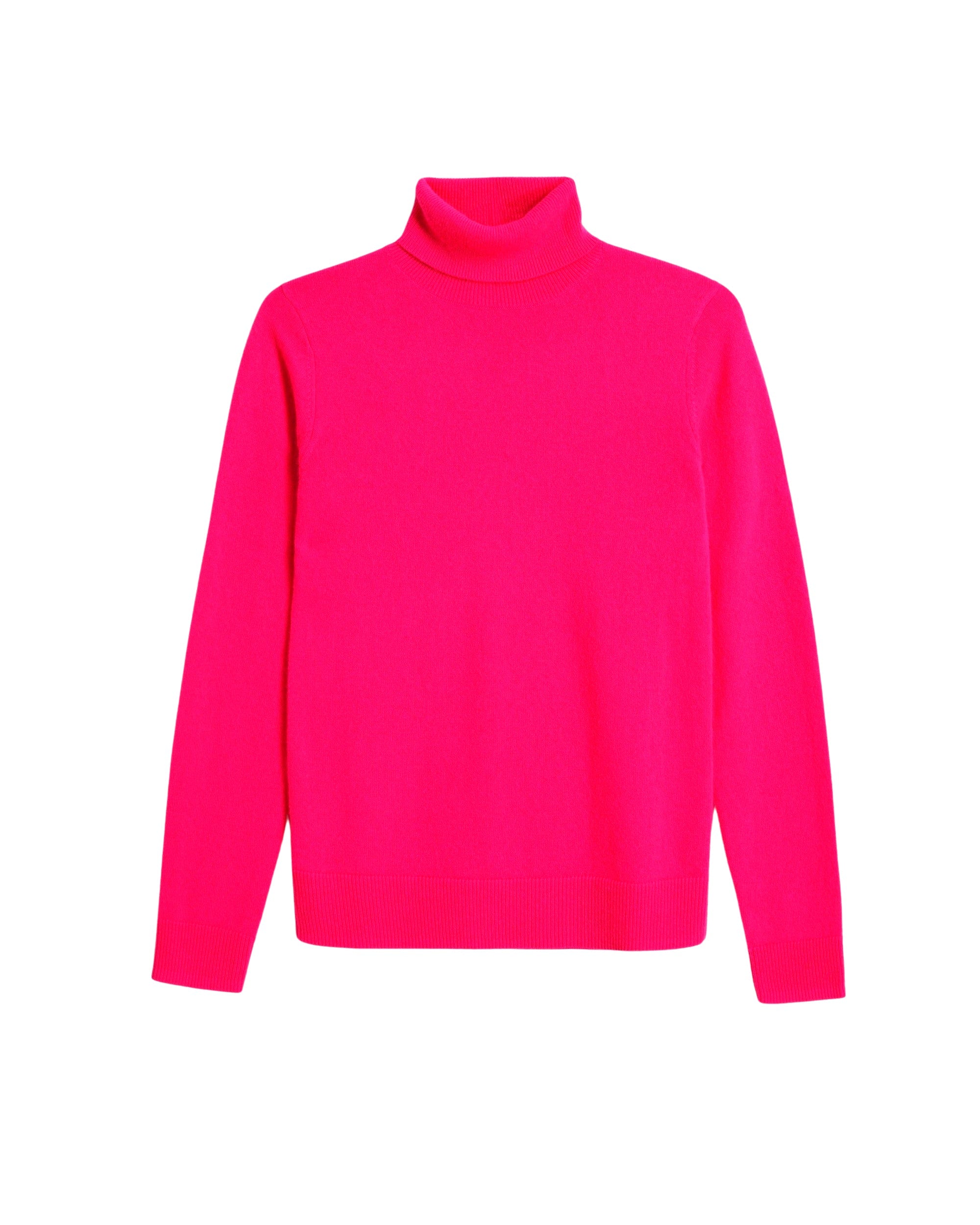 Pull classique à col roulé en cachemire - Winter Fuchsia