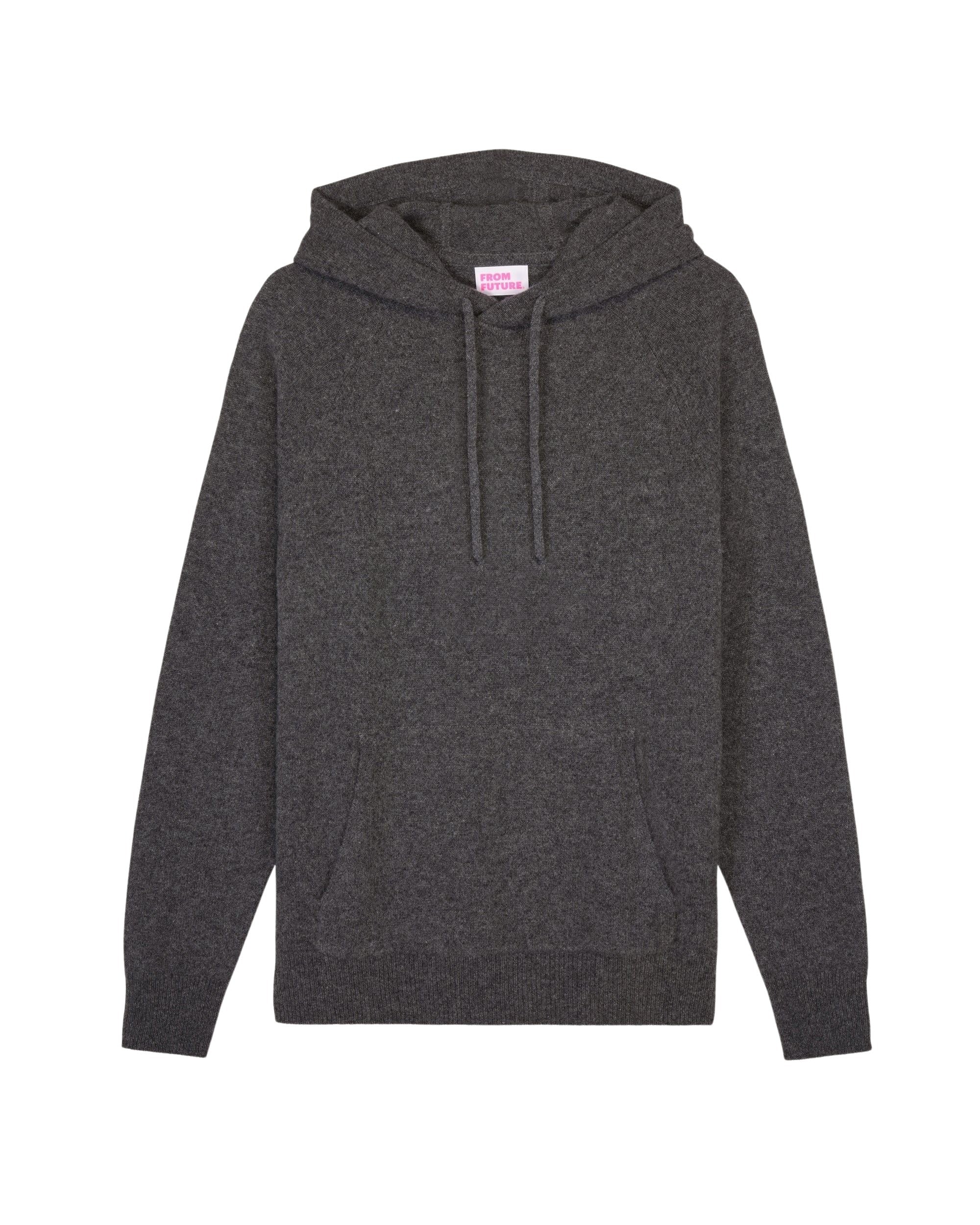Hoodie Light oversize en cachemire - Anthracite