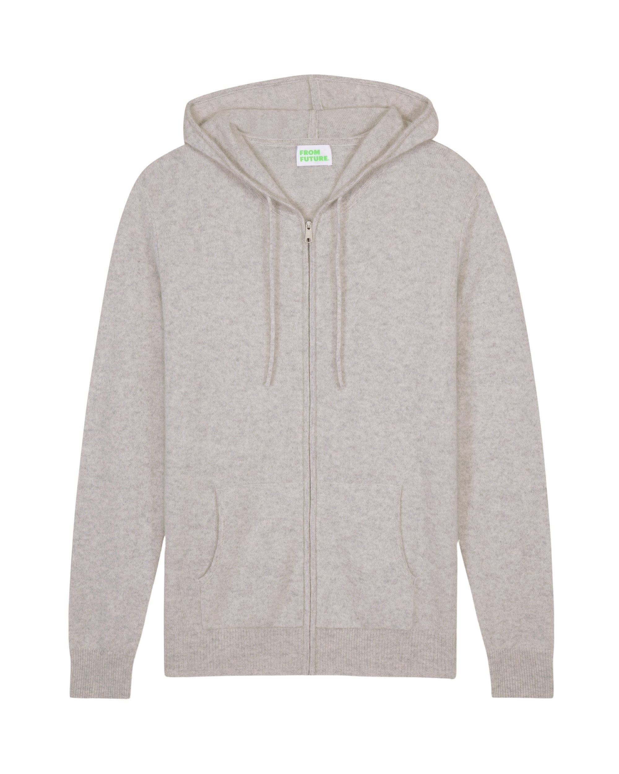 Hoodie Light à zip en cachemire - Light Heather Gray