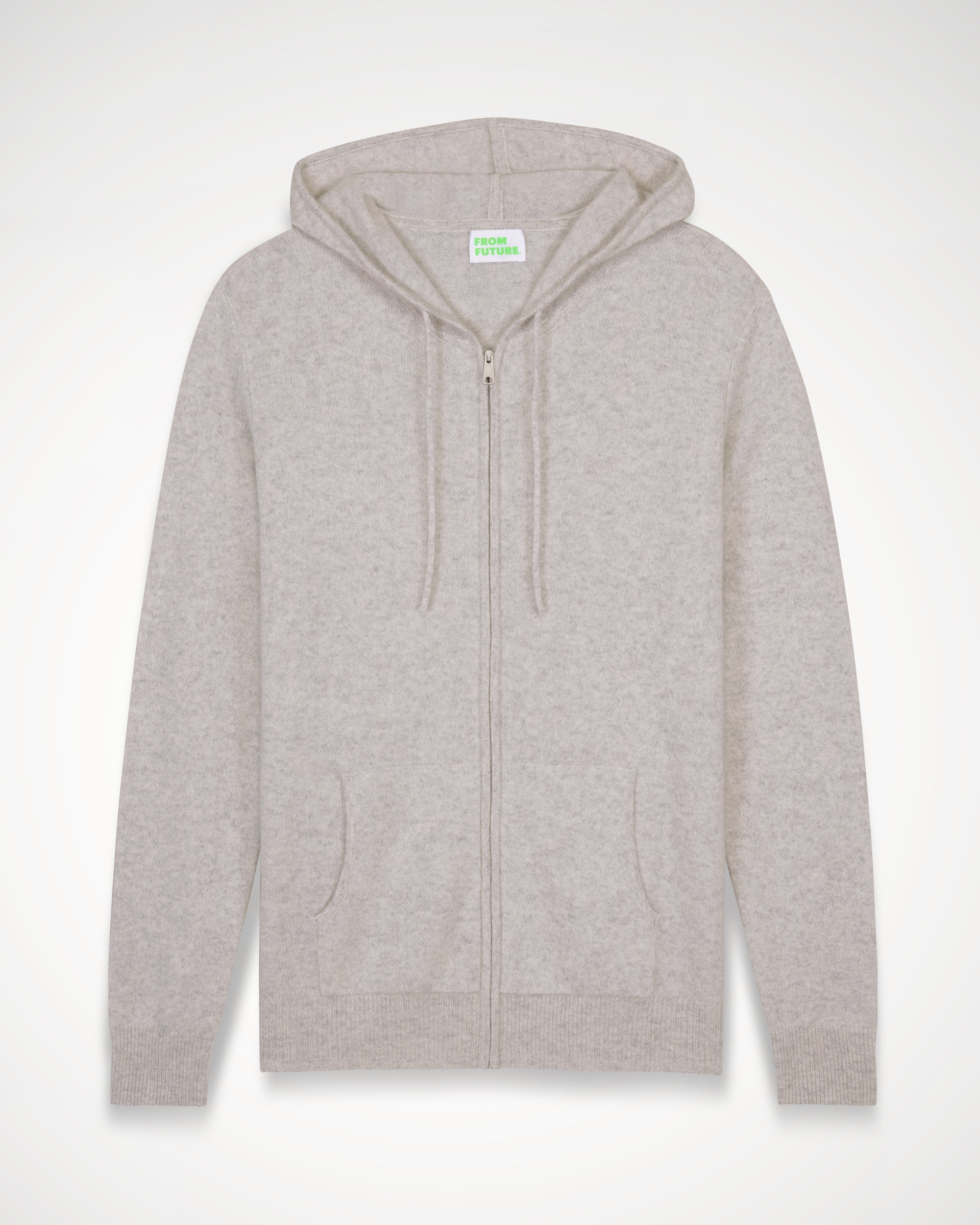 Hoodie Light à zip en cachemire - Light Heather Gray