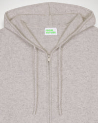 Hoodie Light à zip en cachemire - Light Heather Gray