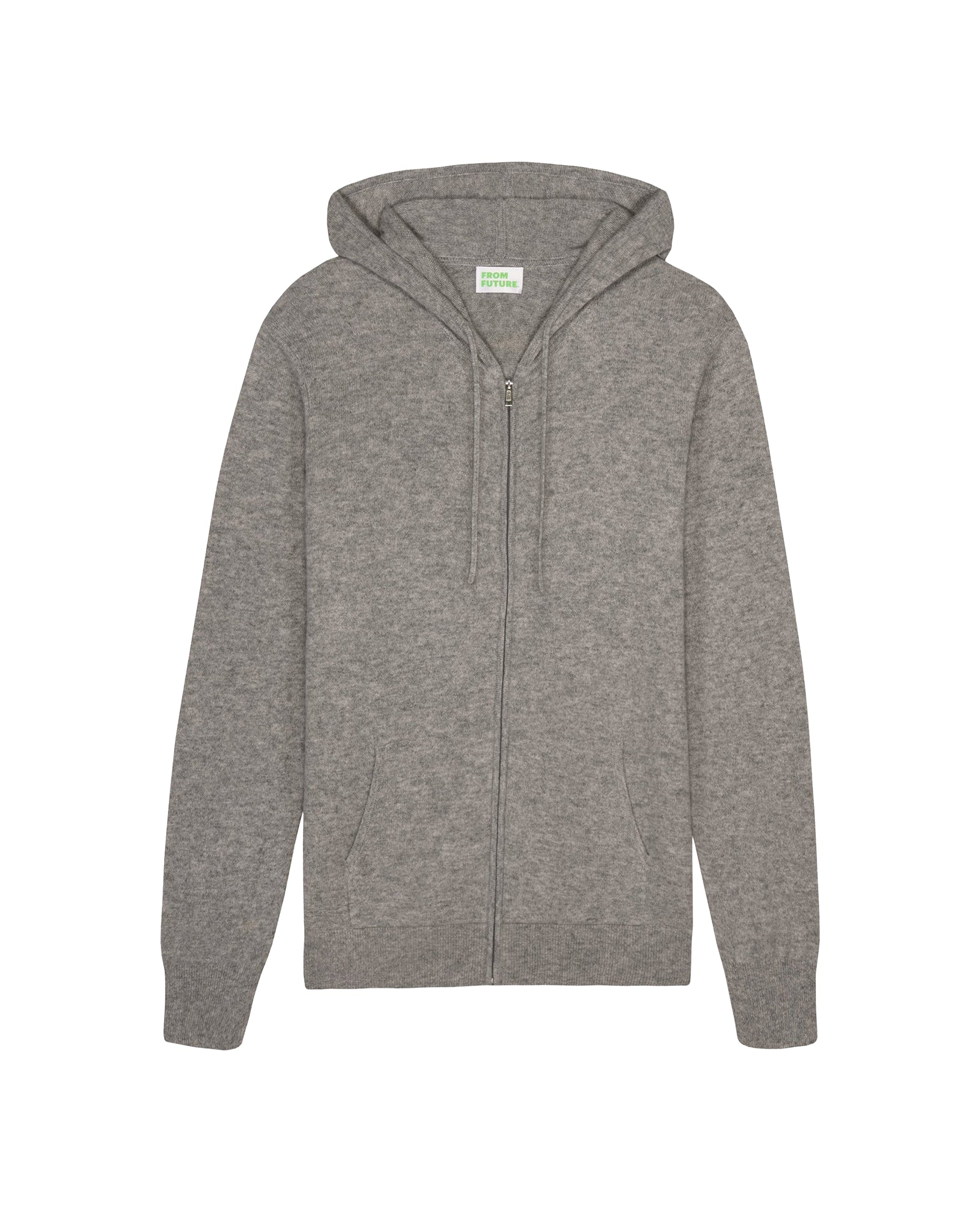Hoodie zippé From Future Club en cachemire - Dark Heather Gray