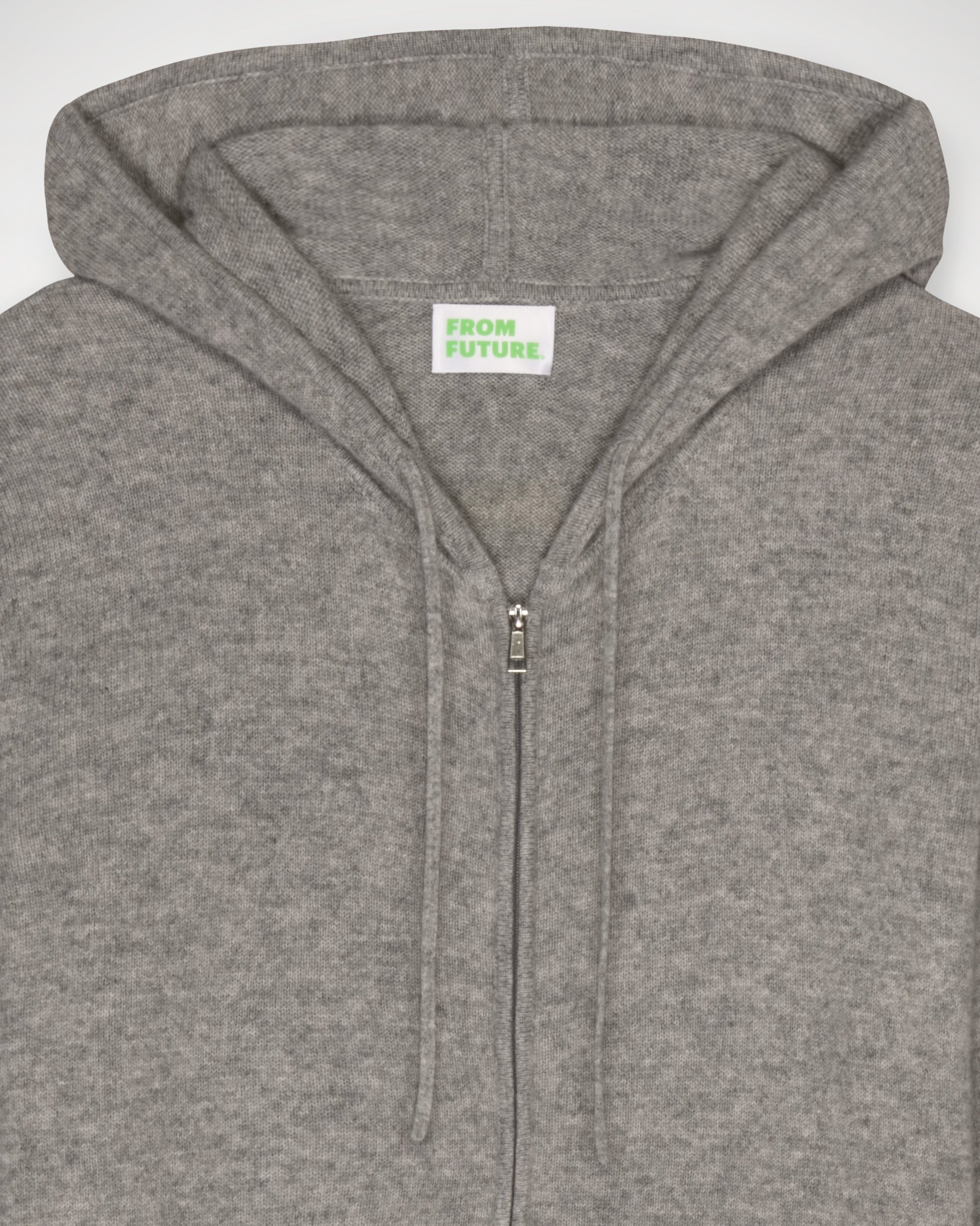 Hoodie zippé From Future Club en cachemire - Dark Heather Gray