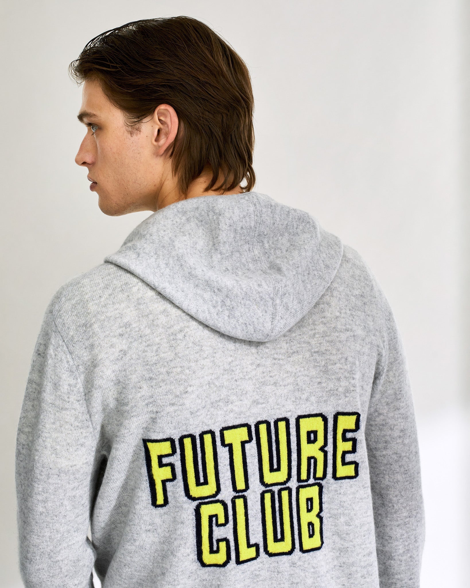 Hoodie zippé From Future Club en cachemire - Light Heather Gray
