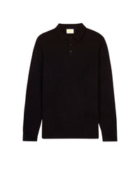 Pull polo Light en cachemire - Black