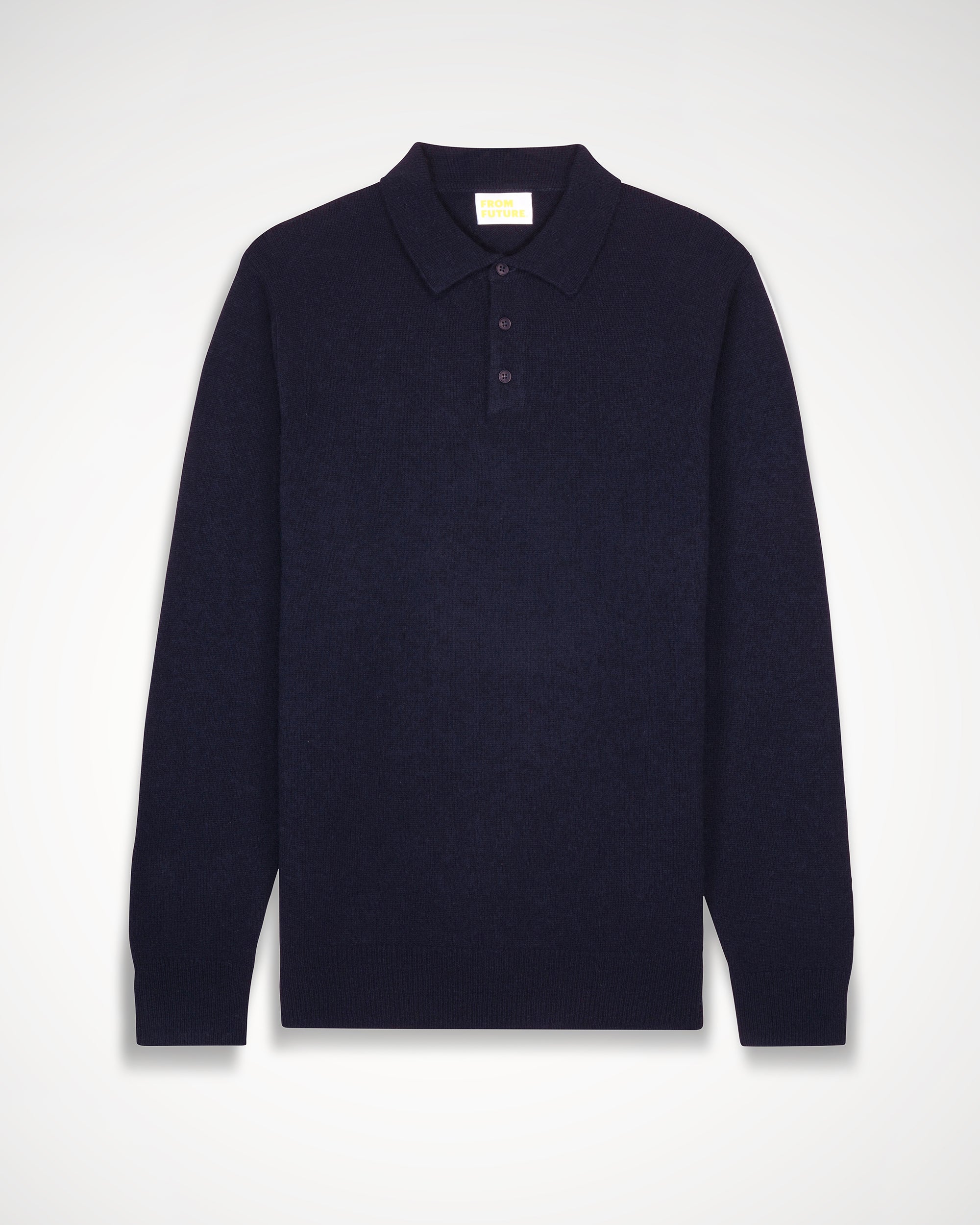 Pull polo Light en cachemire - Navy