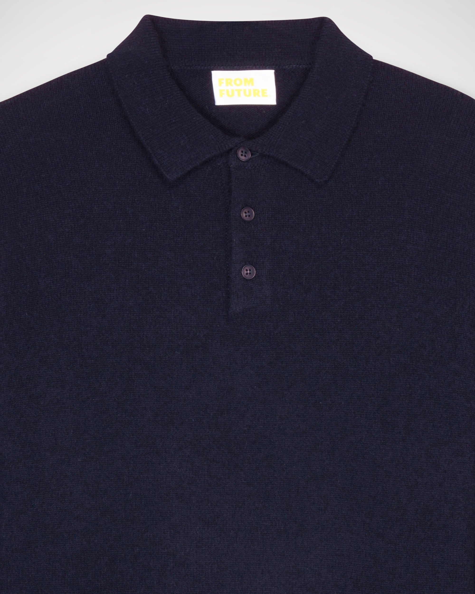 Pull polo Light en cachemire - Navy