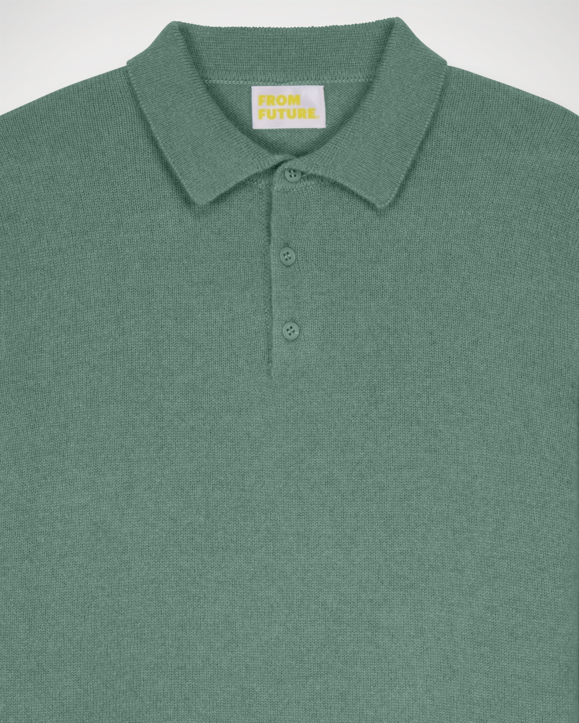 Pull polo Light en cachemire - Washed Green