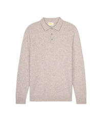 Pull polo Light en cachemire - Light Heather Gray