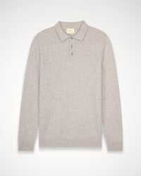 Pull polo Light en cachemire - Light Heather Gray