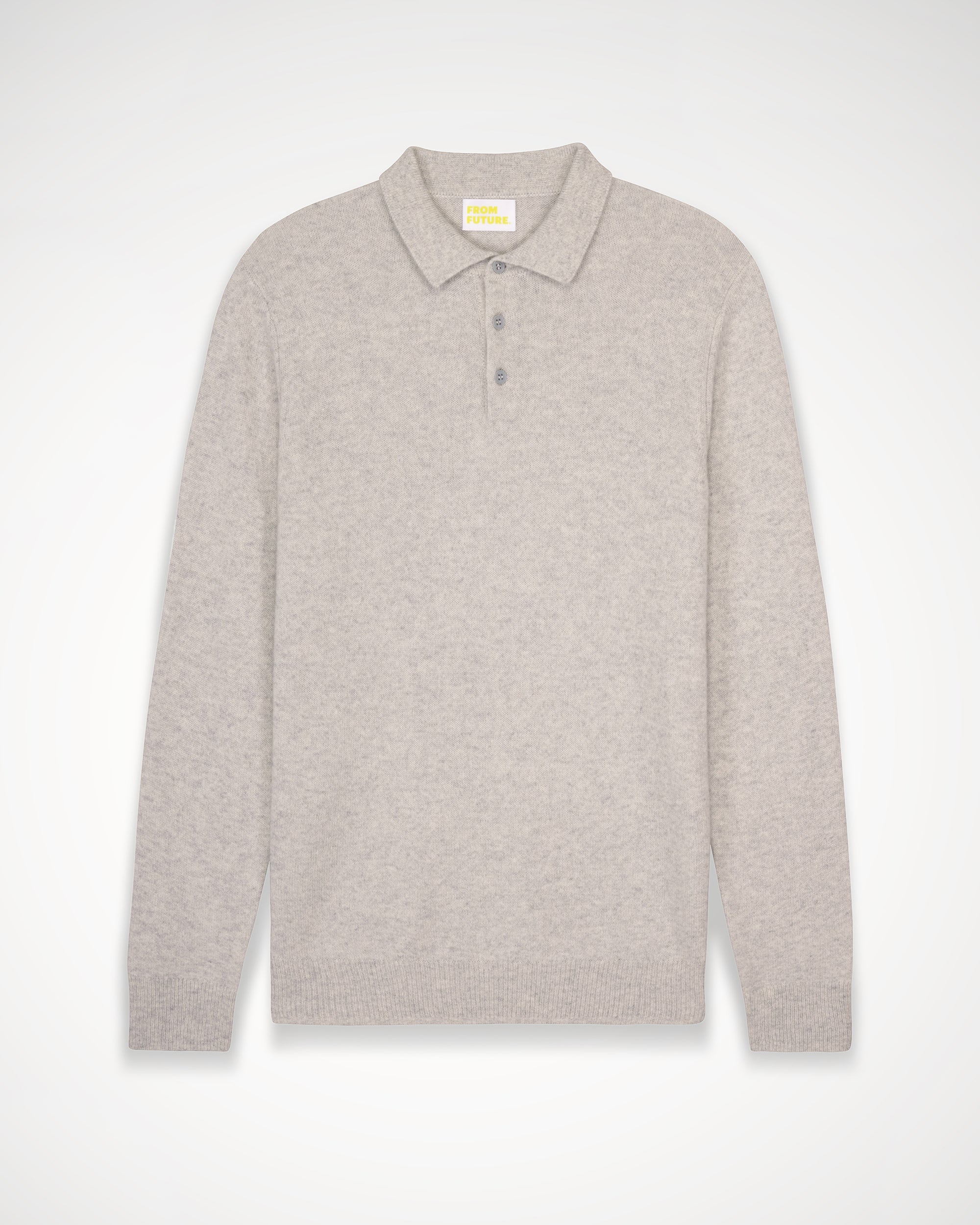 Pull polo Light en cachemire - Light Heather Gray