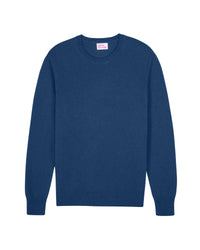 Pull Light à col rond en cachemire - Midnight Blue