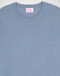 Pull Light à col rond en cachemire - Denim Blue