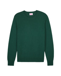 Pull Light à col rond en cachemire - Dark Green