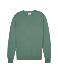 Pull Light à col rond en cachemire - Washed Green