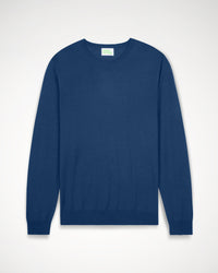 Pull à col rond en laine mérinos - Midnight Blue