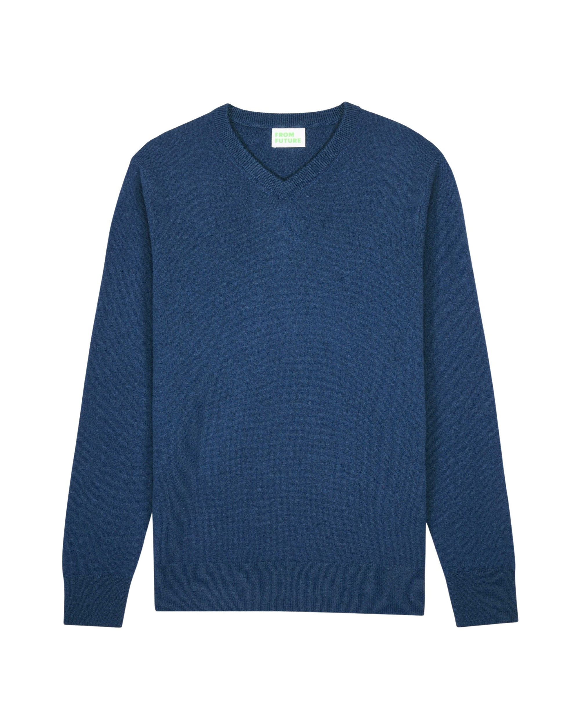 Pull à col V en cachemire - Midnight Blue