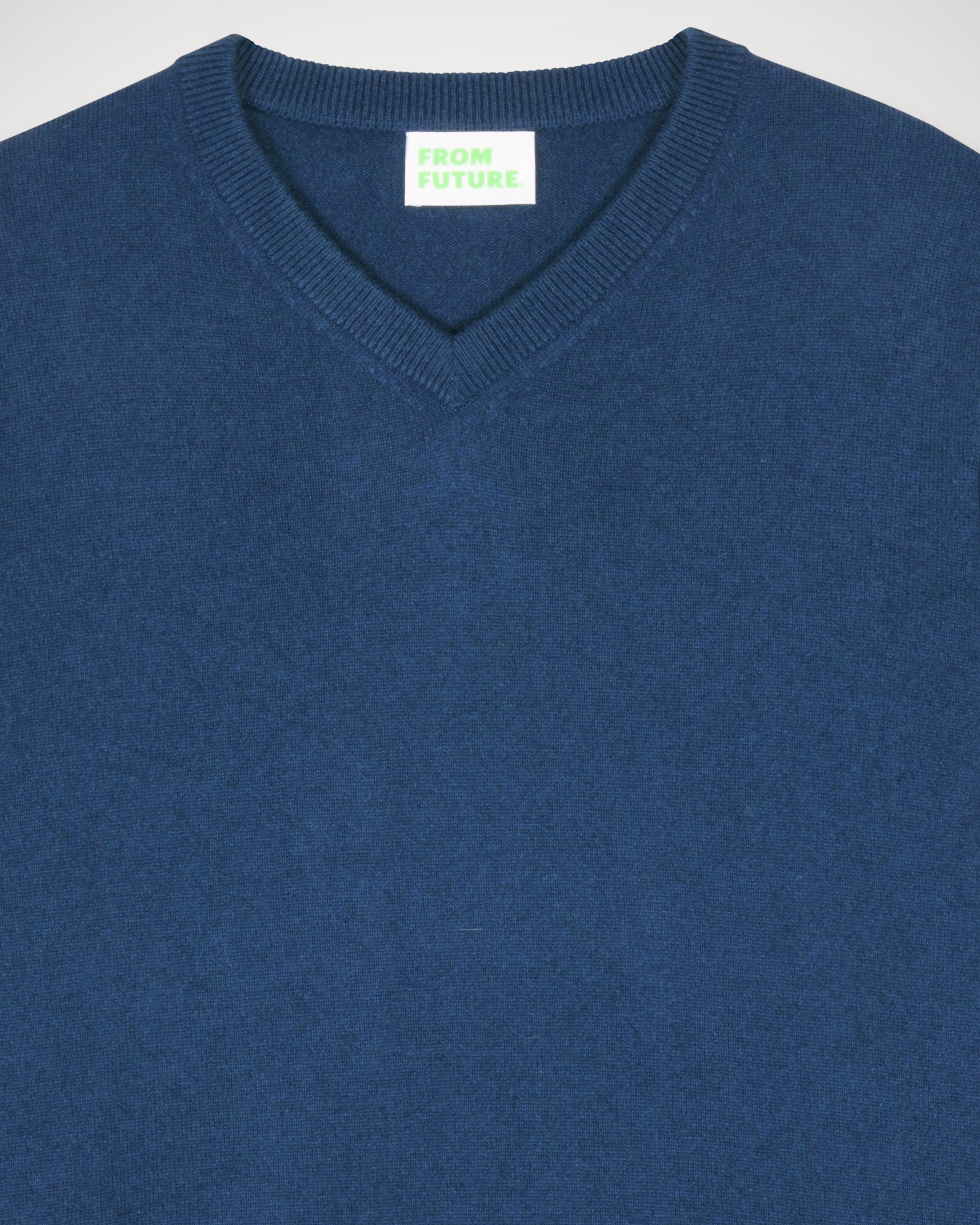 Pull à col V en cachemire - Midnight Blue