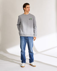 Sweat Fishing Boating Club brodé - Light Heather Gray