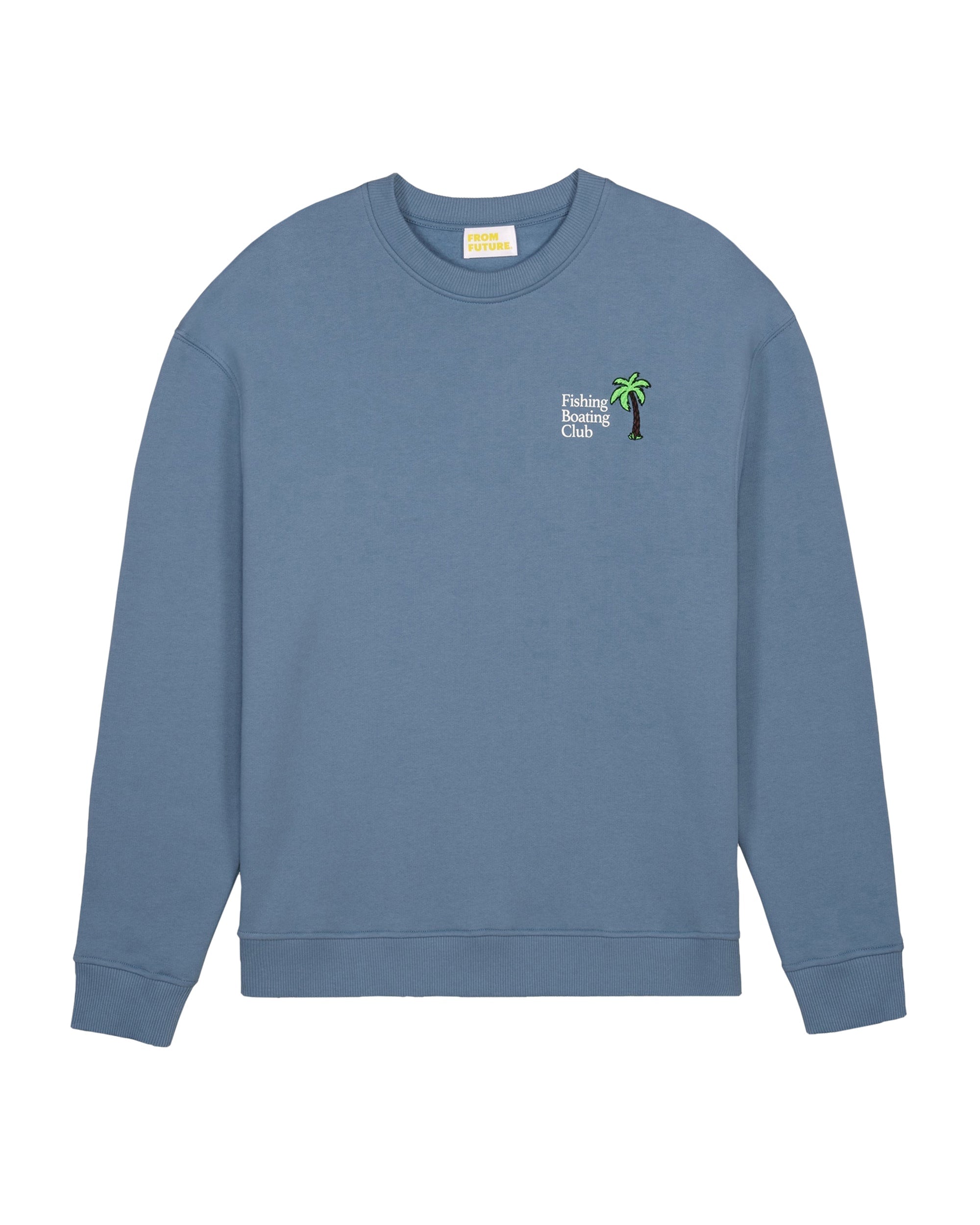 Sweat Fishing Boating Club brodé - Storm Blue