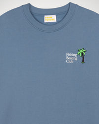 Sweat Fishing Boating Club brodé - Storm Blue