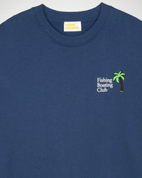Sweat Fishing Boating Club brodé - Midnight Blue