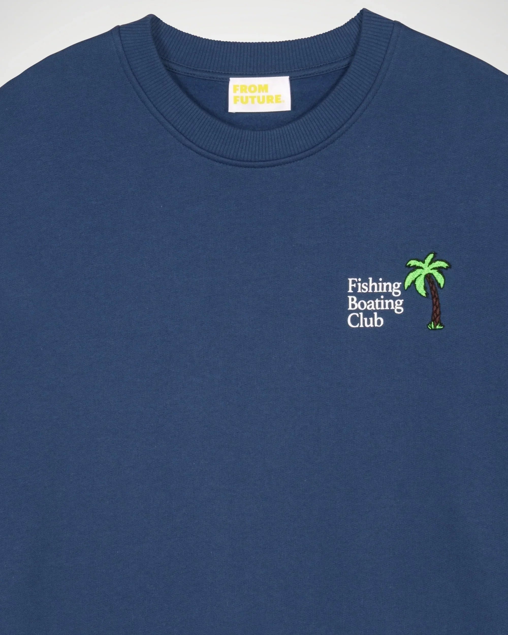 Sweat Fishing Boating Club brodé - Midnight Blue