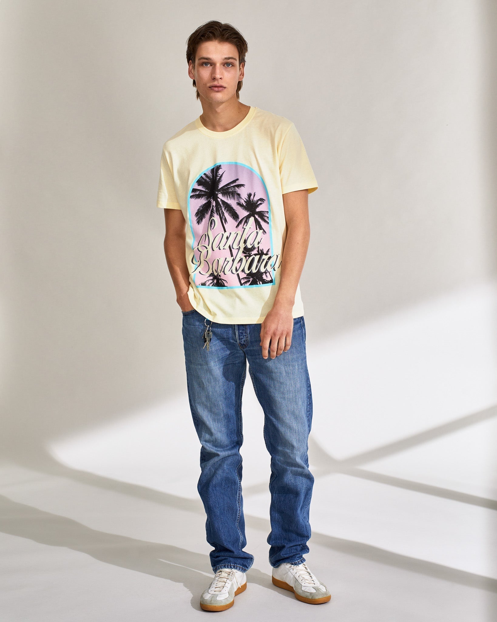 T-shirt Santa Barbara - Pale Yellow