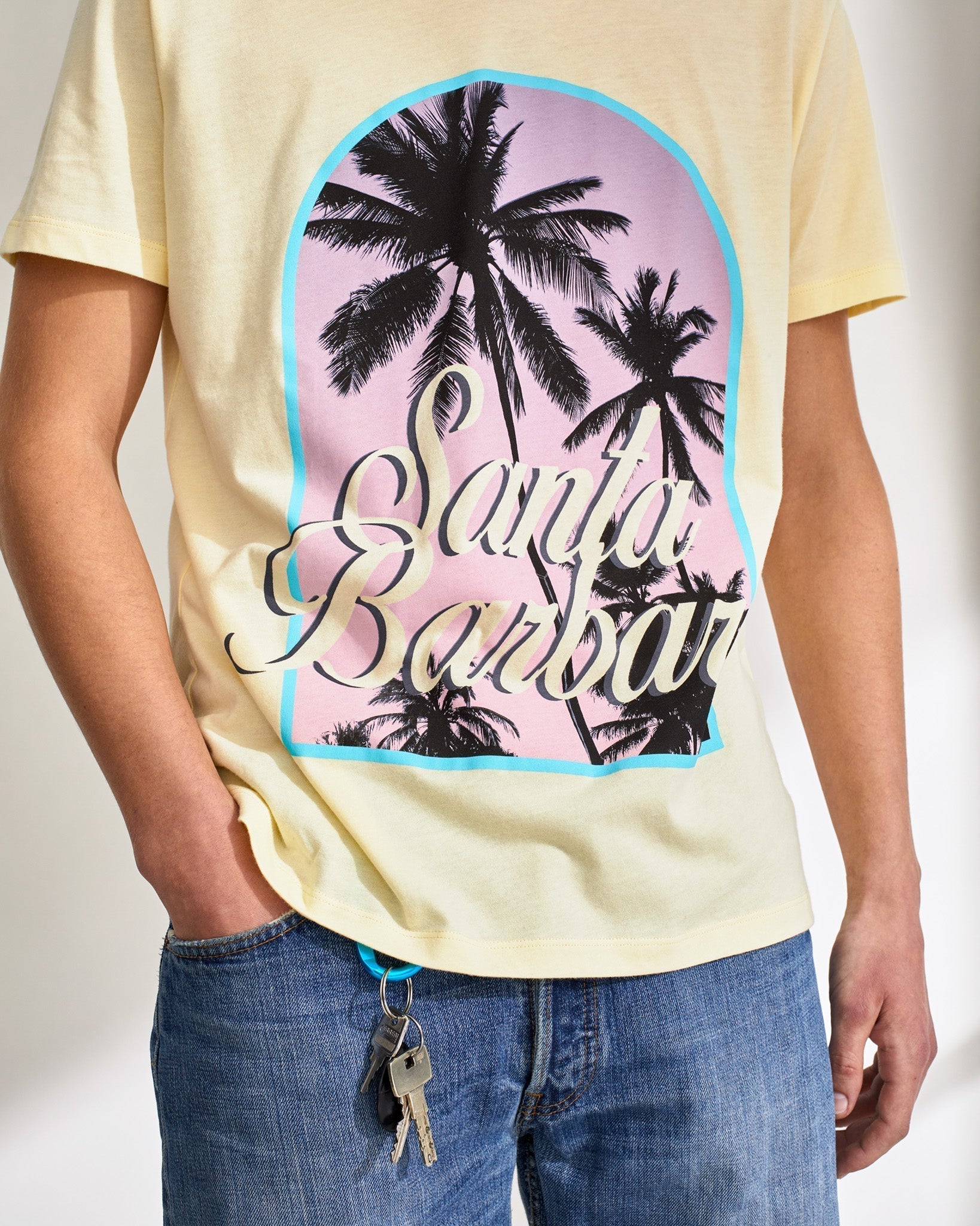 T-shirt Santa Barbara - Pale Yellow
