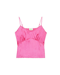 Caraco Elia en soie - Satin Pink