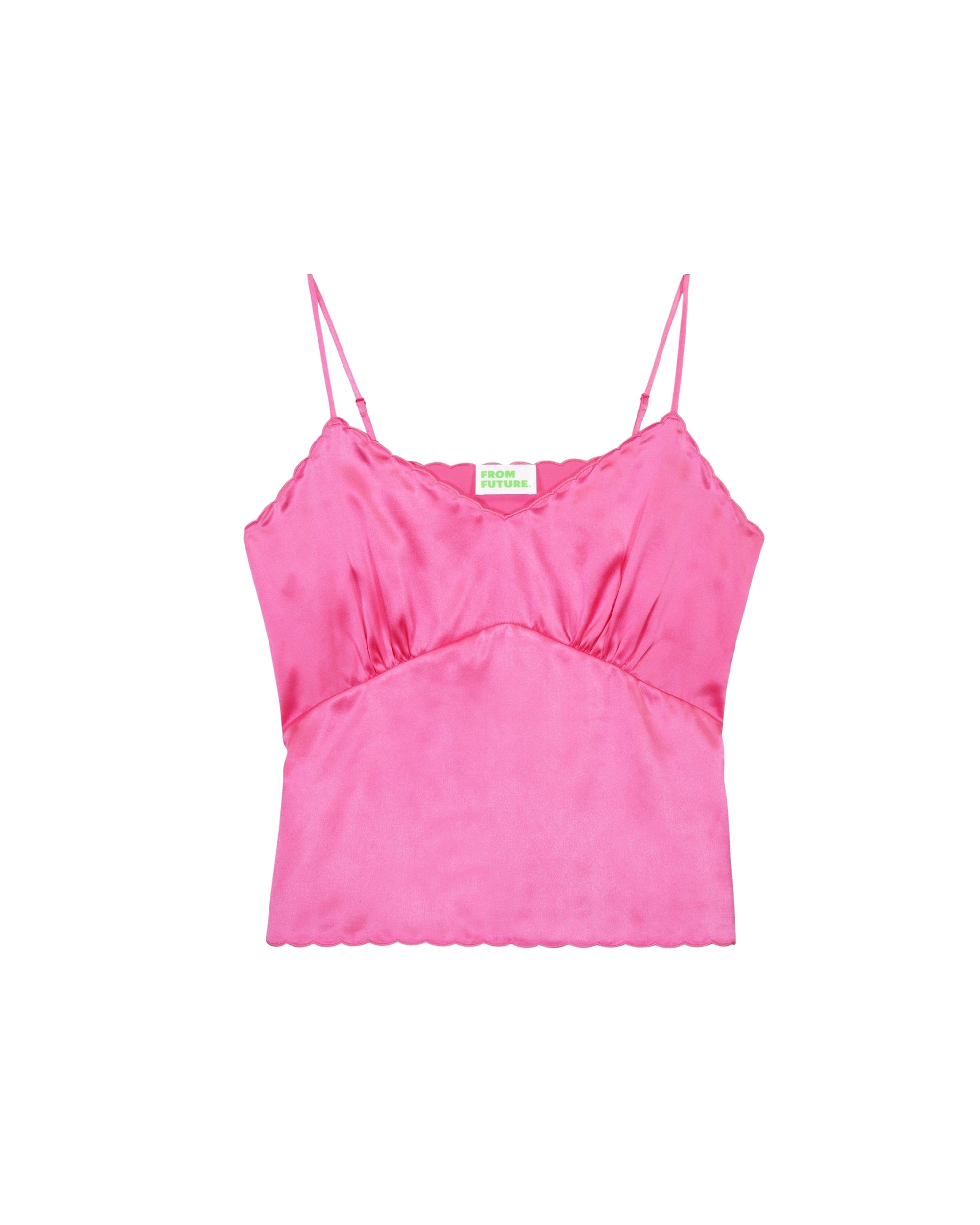 Caraco Elia en soie - Satin Pink