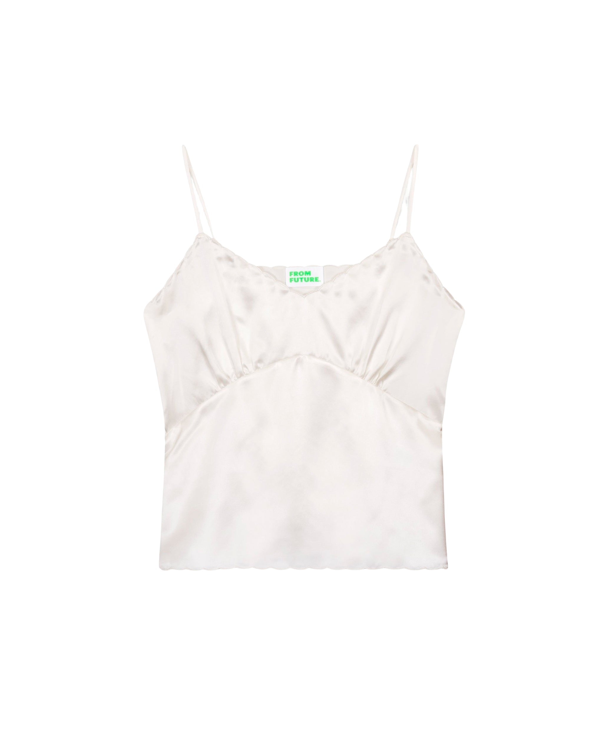 Caraco Elia en soie - Satin Off White